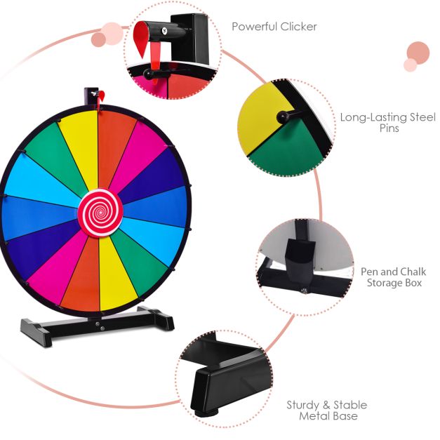 18" Tabletop Spinning Prize Wheel hire Sydney — photo 3